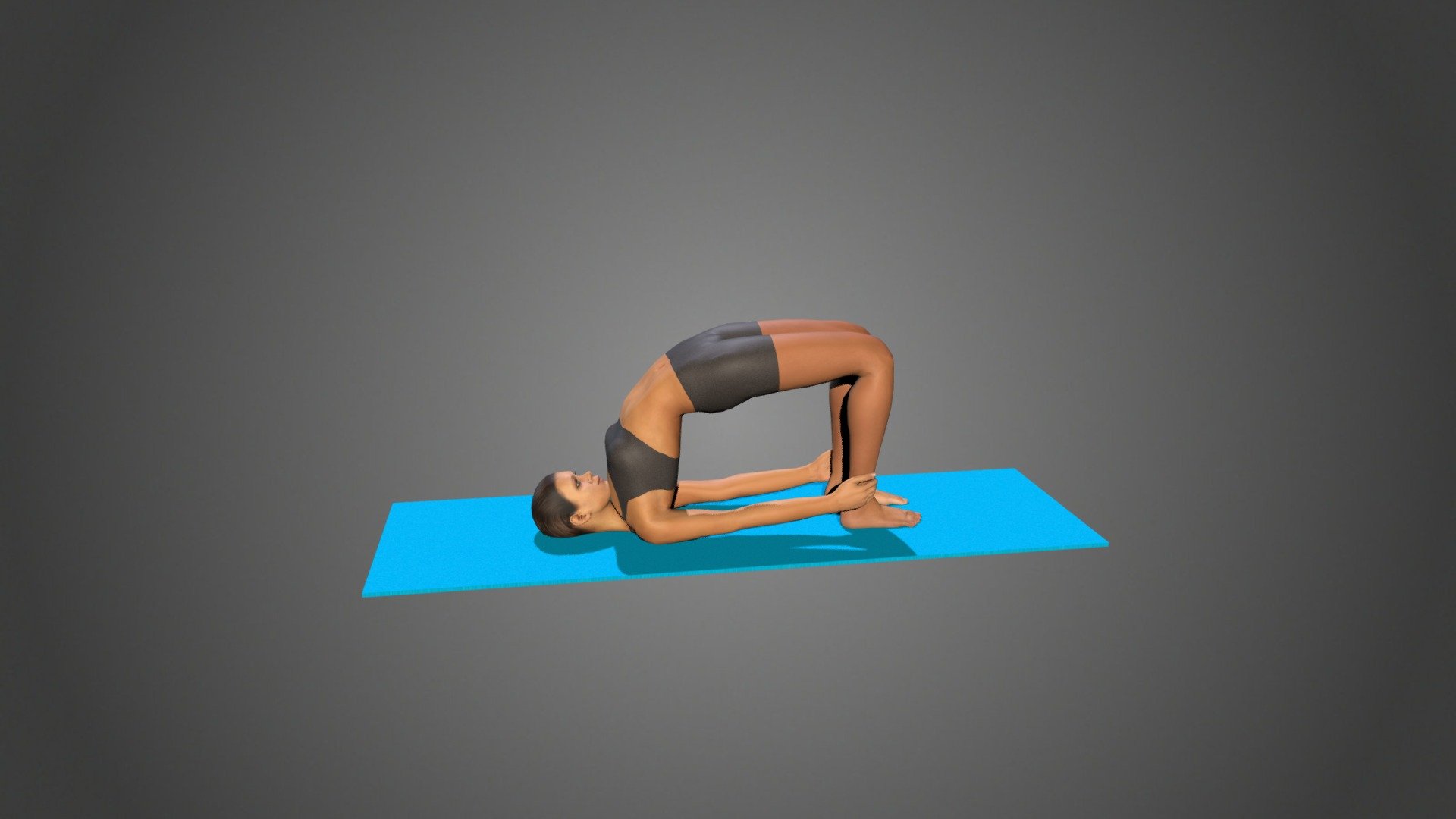 Yoga Pose - Chatush Padasana - Buy Royalty Free 3D model by Lily-Yoga ...