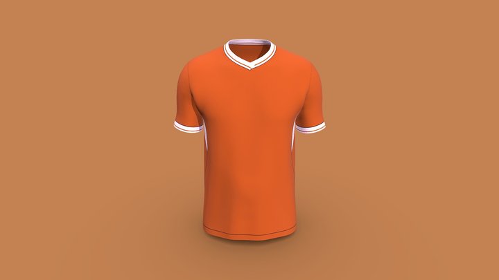 Football Jersey Style Design 3D Model