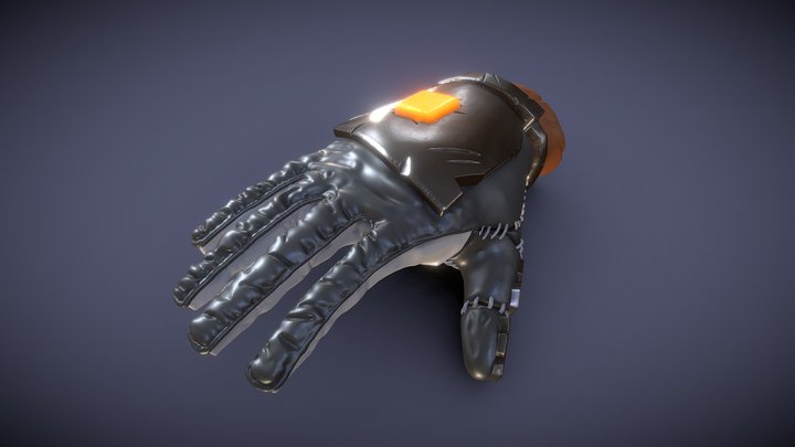 Sci-Fi Glove Stylized UE4 VR Rig 3D Model