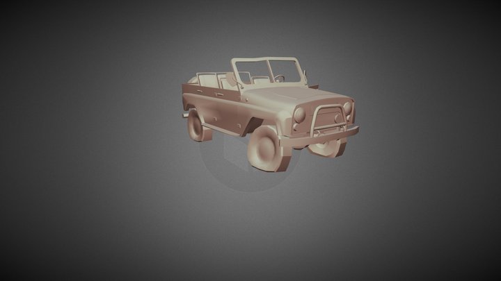 uazik-broken 3D Model