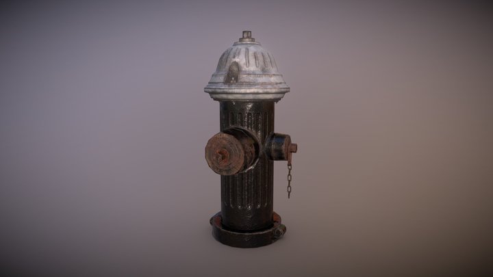 Hydrant low poly 3D Model