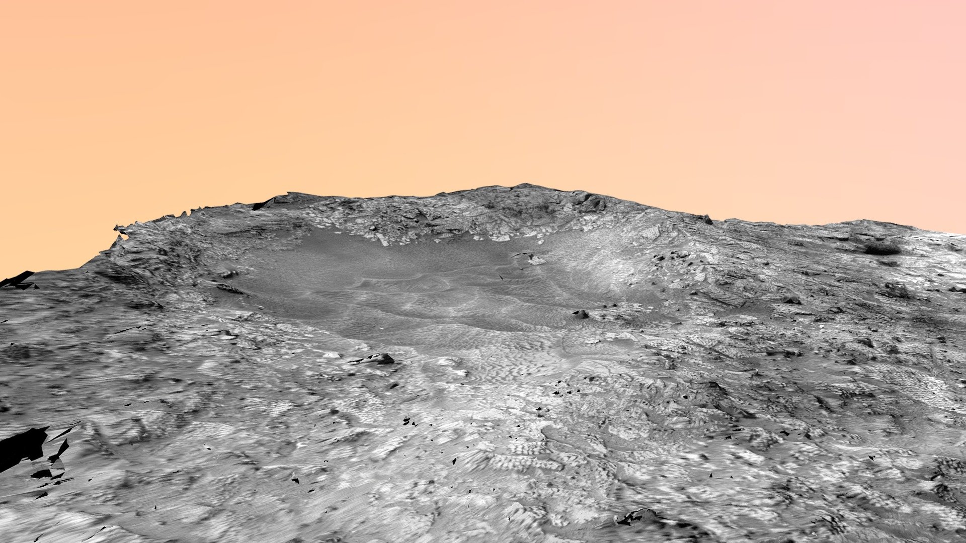 Antofagasta crater (Mars) — Sketchfab embed 3D viewer