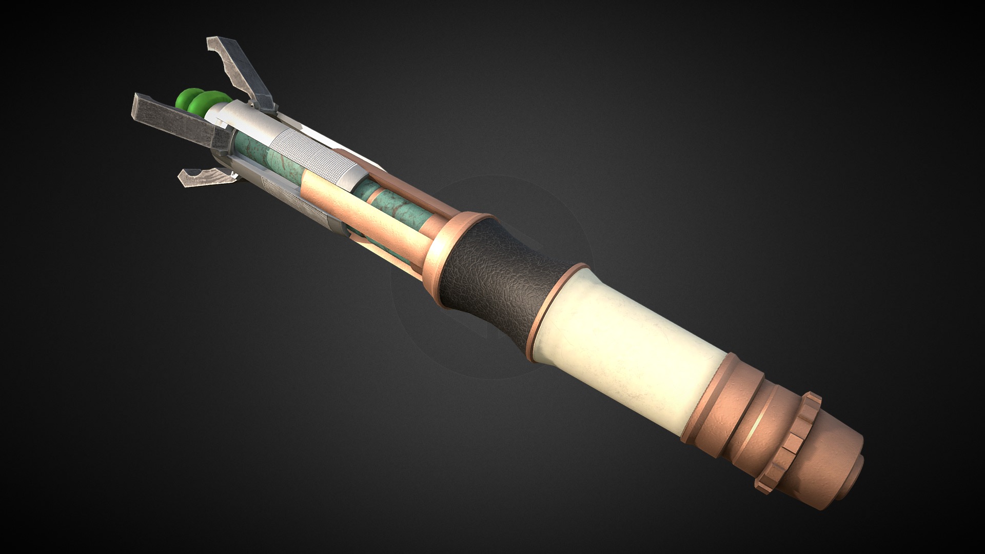 3D model Sonic Screwdriver - This is a 3D model of the Sonic Screwdriver. The 3D model is about a person holding a knife.