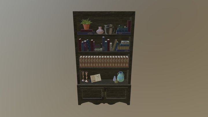 Book Shelf 3D Model