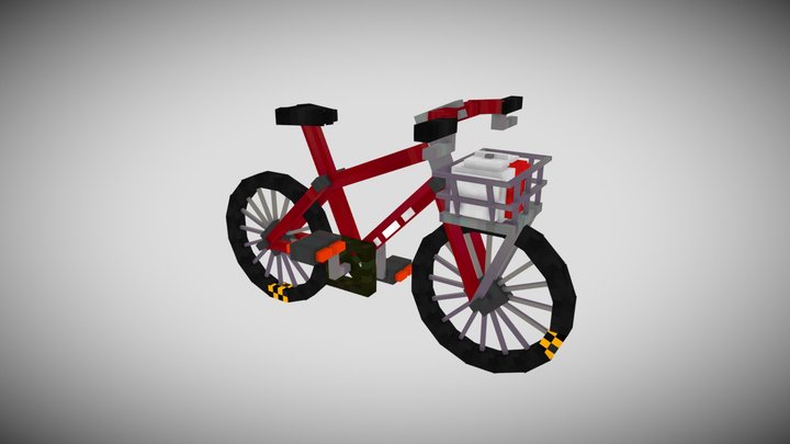 Minecraft Bike 3D Model