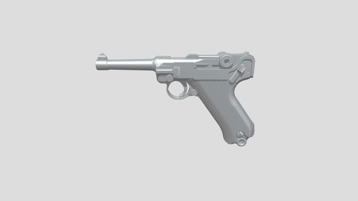 Luger P08 stl(for 3Dprinting!) 3D Model