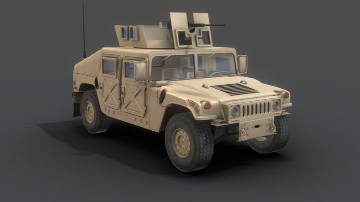 Hummer Army 3D Model