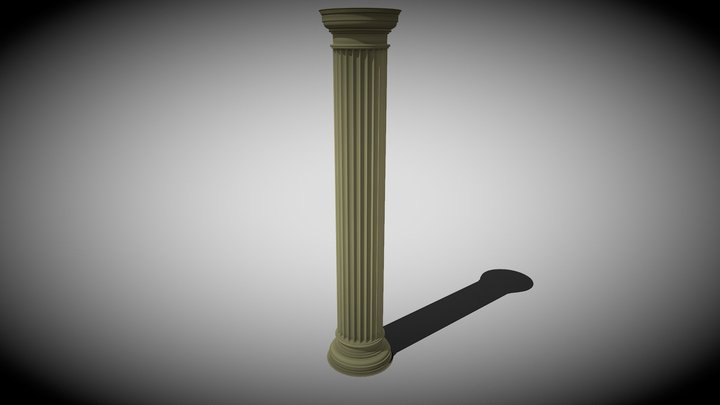 Coluna Grega 3D Model