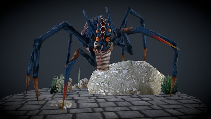 Queen Spider 3D Model
