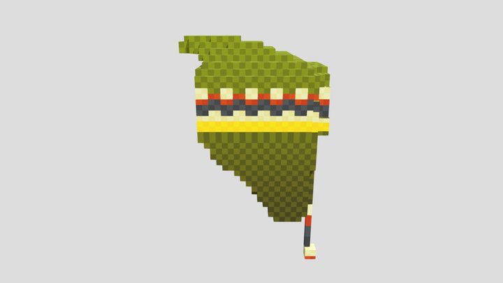 Hat beanie yellow 3D Model
