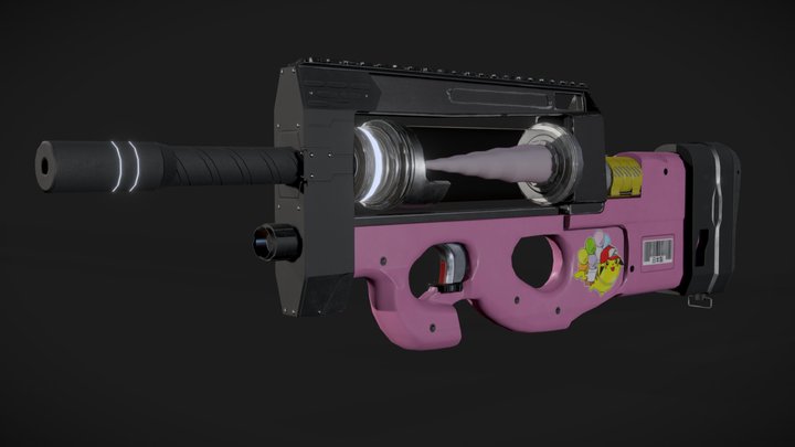 Unicorn Gun 3D Model
