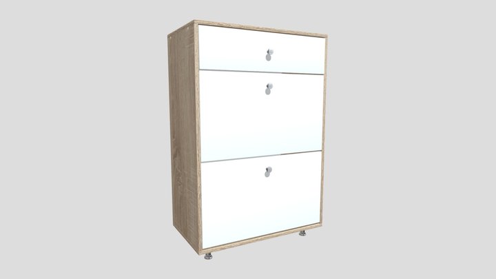 03 Hallway White Skerchfab 13 3D Model