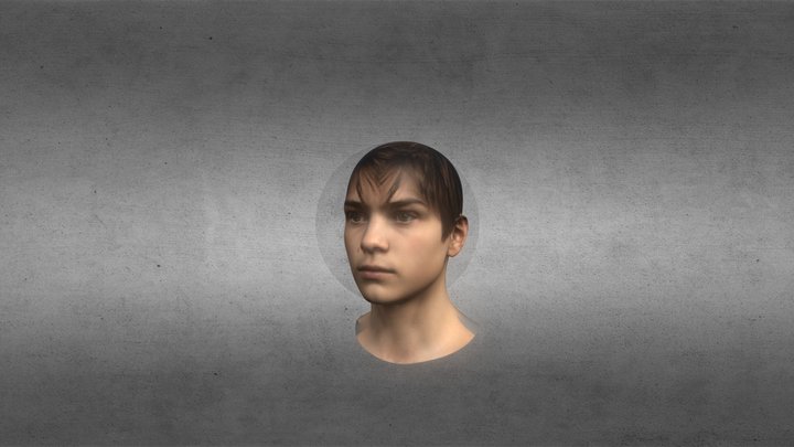 Boy Head 3D Model