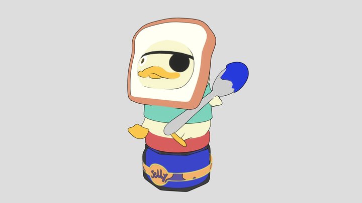 Jelly Jam Duck 3D Model