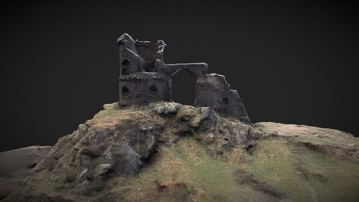 Mow Cop Castle Ruin 12Mpx RAW Early Test 2 3D Model