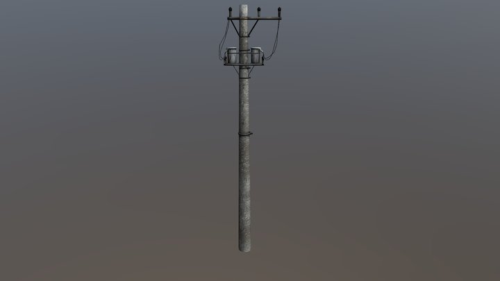 Pole 電柱 3D Model