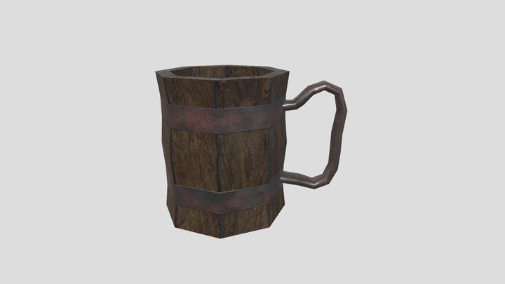 WoodenMug_JB 3D Model
