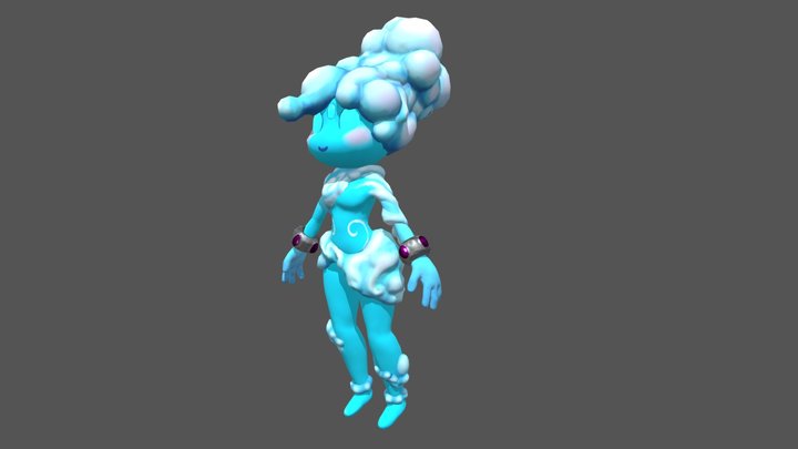 Nubeiro Character "Oona and the Druid's path" 3D Model