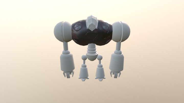 Robot Substance Painter Chest 3D Model