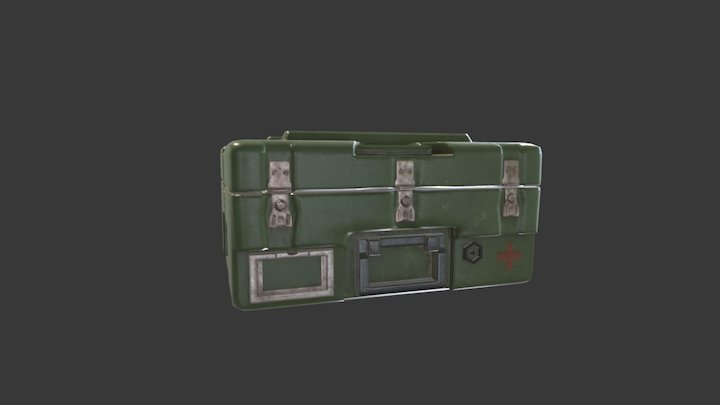 Lowpoly Medical Case 3D Model