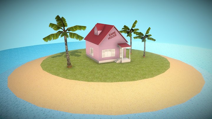 KAME HOUSE (Dragon ball) 3D Model