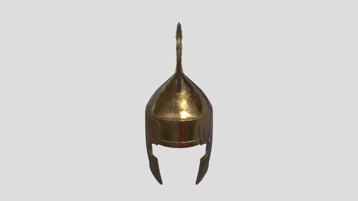 Kegel style Greek helmet 3D Model