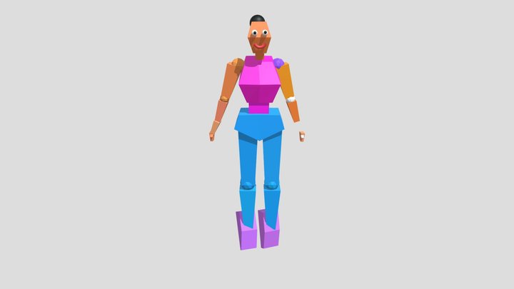 Ballet Dancing Avatar 3D Model