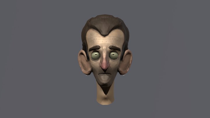 Kafkaesque game character 3D Model