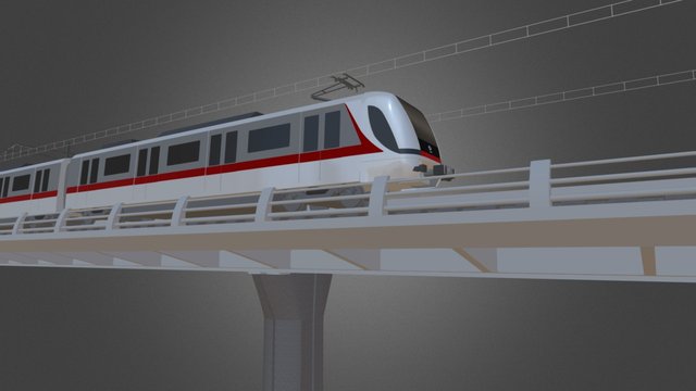 Viaducto Línea 3 3D Model