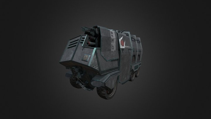 Combine armored Vehicle 3D Model
