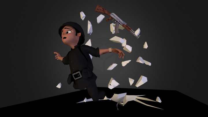 Cartoon Character 3D Model