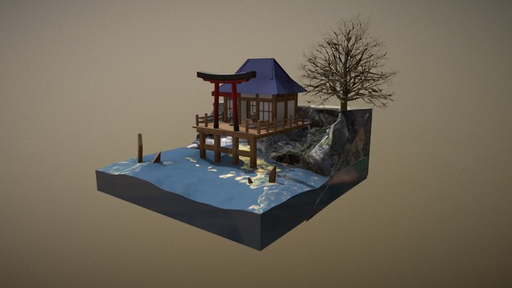 Abandoned Shrine 3D Model