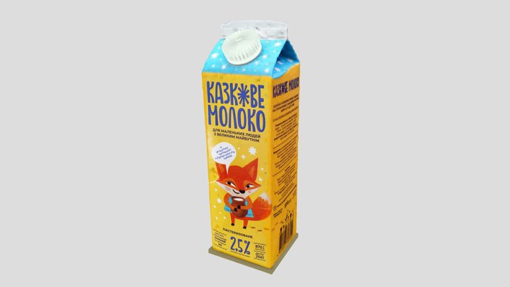 Молоко Казкове+ 3D Model