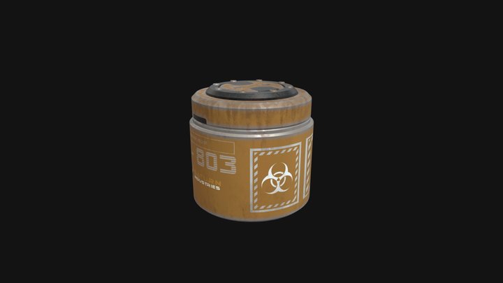 Sci - fi Canister 3D Model