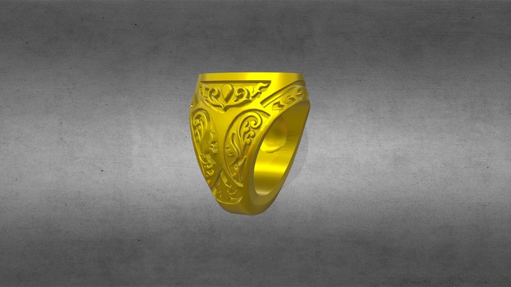 Printable 3D Ring 3D Model