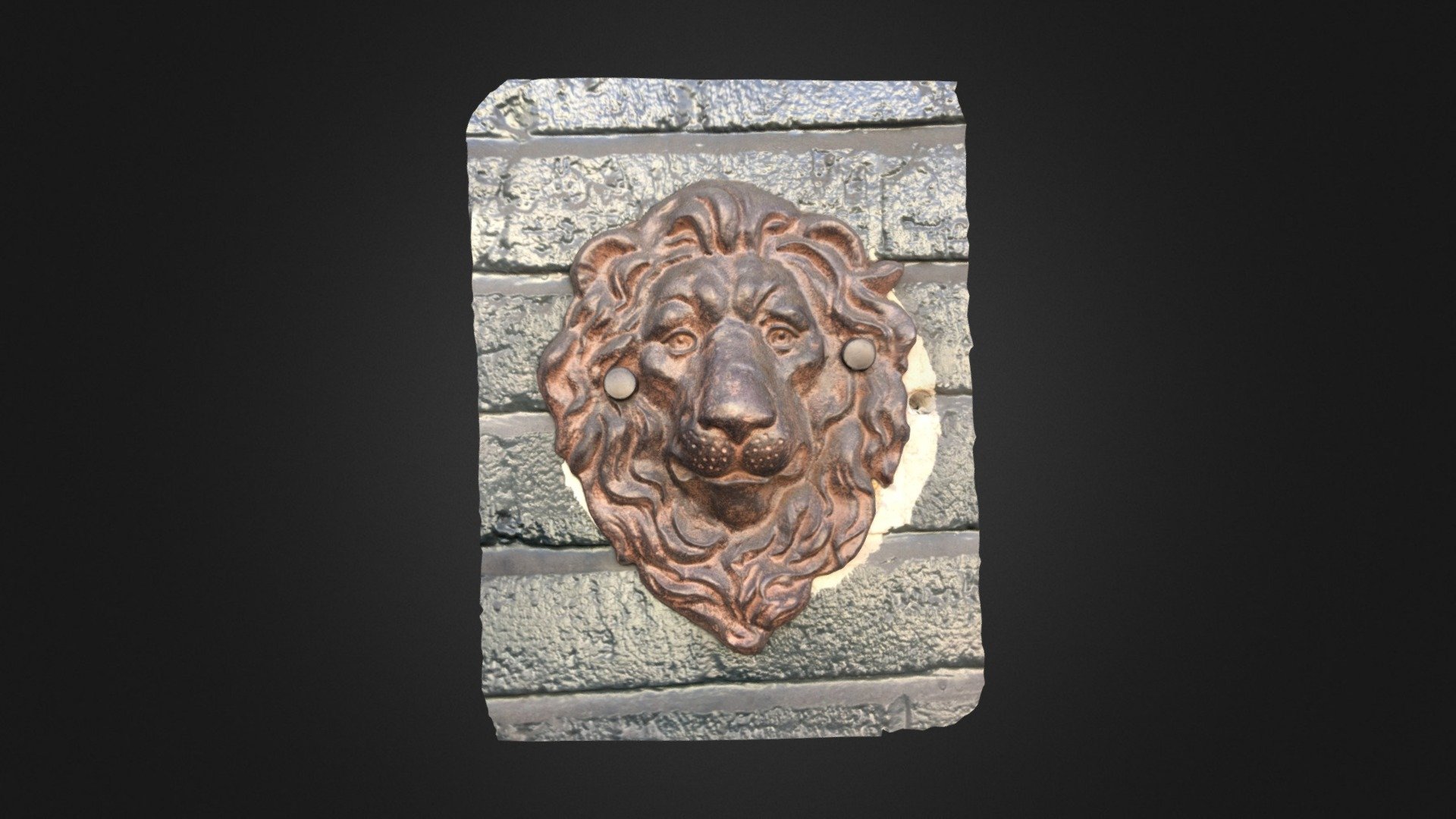 Wall Lion on walk through SF
