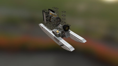 Airboat 3D Model