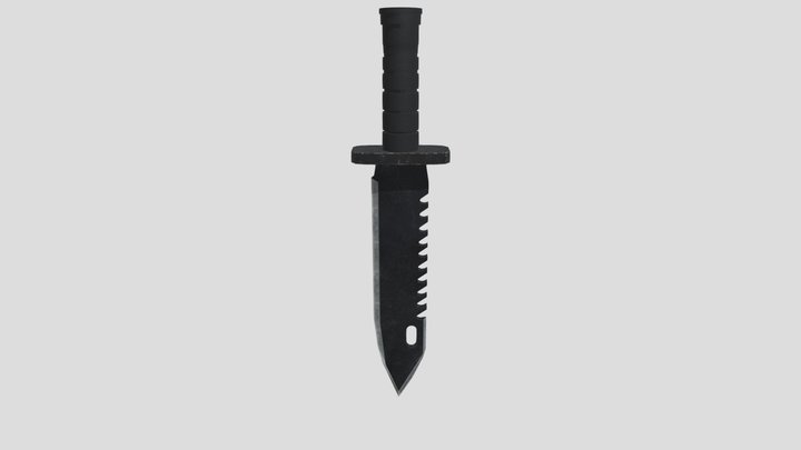Military Knife 3D Model