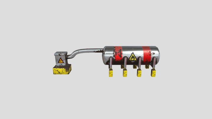 Fuel Tanker 3D Model