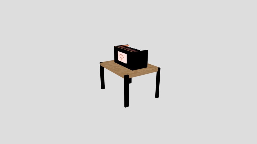 Low poly harmonium