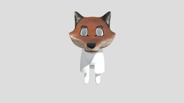 Little Fox 3D Model