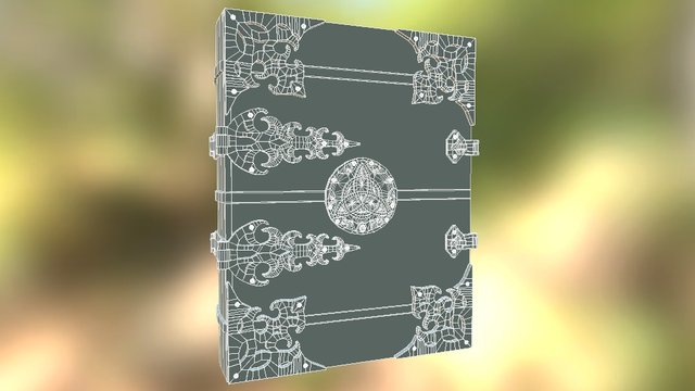 Celtic Book 3D Model