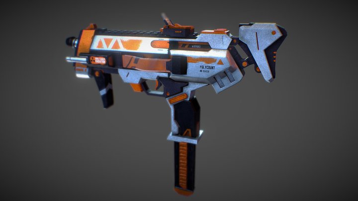 Overwatch Sombra Pistols - Asiimov Skin 3D Model