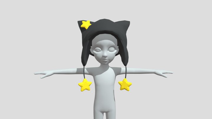 Hat FBX file prefab zepeto template 3D Item H29 3D Model