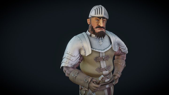 Castle's Guard 3D Model