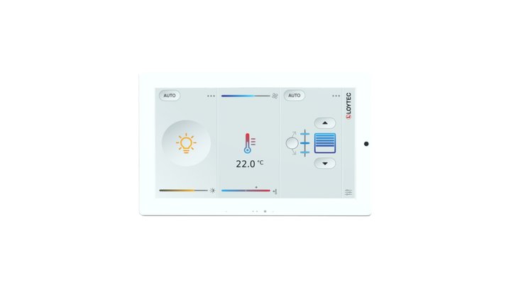 LPAD-7 Touch Panel - White Front and Bright Skin 3D Model