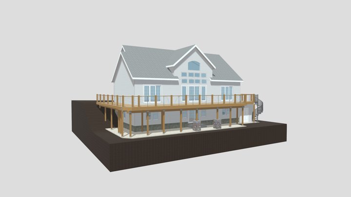 Lake House Deck Refresh July2 3D Model