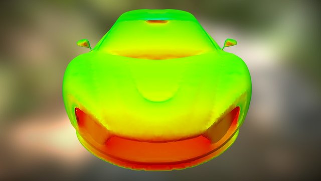 AirShaper demo (beta) - 3D pressure map 3D Model