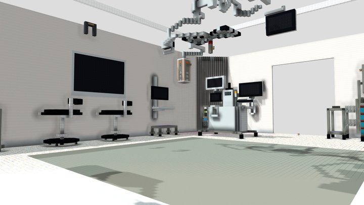 Salle opération adulte HUG dans Minecraft 3D Model