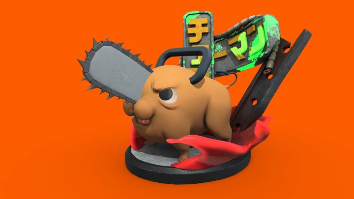 Pochita - Chainsaw man 3D Model
